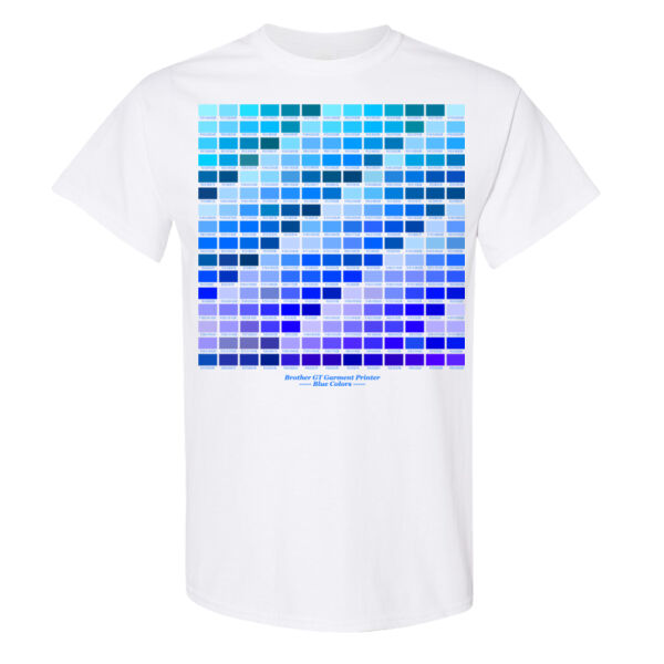 Blues Color Chart - 16x20 PRINT AREA Heavy Cotton™ T-Shirt Thumbnail