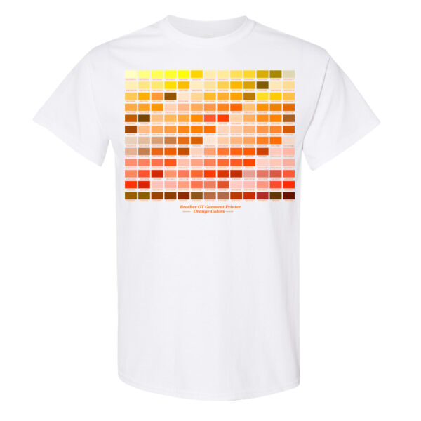 Oranges Color Chart - 16x20 PRINT AREA Heavy Cotton™ T-Shirt Thumbnail