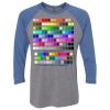 Unisex Triblend Three-Quarter Raglan T-Shirt Thumbnail
